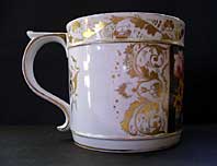 Derby flowers antique porcelain porter mug left thumbnail link